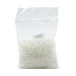 Фиксатор (зажим) для шнура пластик 1 отв., ⌀5.5 мм, 20х10 мм, цилиндр, прозрачный, 200 шт