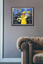 Алмазная (кристальная) мозаика Фрея, Дама в желтом, 40х50 см