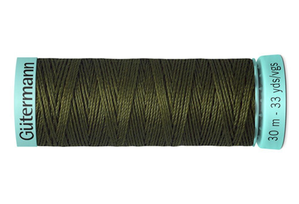 Нитки шелковые Gutermann Silk R753, 30м, 531 т.т.хаки, 5 катушек /TOS/