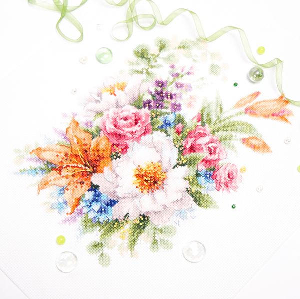 Набор для вышивания нитками Чудесная игла, Нежное настроение, 26х19 см
