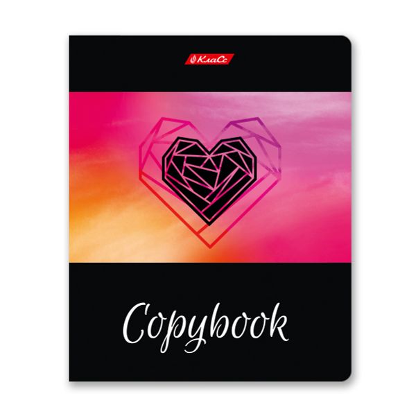 Тетрадь ученическая общая, выборочный лак, A5+ 96 л. на скобе 60 г/м², белизна 100%, 5 шт, линия в термоусадочной пленке, 000791 Слушай сердце, Светоч 96ТЕТл-003