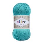 Пряжа Alize (Ализе) Diva / уп.5 мот. по 100 г, 350м, 376 светло-бирюзовый А
