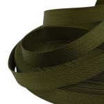 Стропа (ременная лента) 20 мм / 50 метров, толщ. 1.0 мм, [12.2 г/пог.м], 100% п/э, 016 хаки