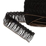 Бахрома отделочная 35.0 мм / 16 метров, 115 черный, Gamma А-06