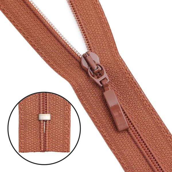 Молния спираль (витая) Arta Т5 (5 мм) 1 зам., н/раз., 18 см, цв. 856 св.коричневый, уп.10 шт