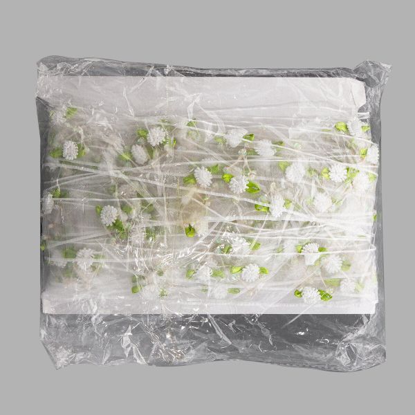 Тесьма отделочная капрон 4,1 см / 18,28 м (белый), 0385-4090