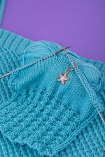 Кольца маркировочные металл, 6 шт, №01 с подвесками море, Gamma MKK-06