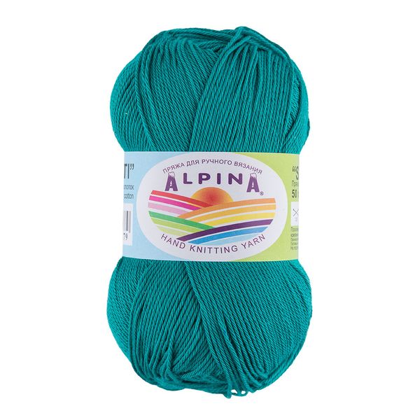 Пряжа Alpina Sati / уп.10 мот. по 50г, 170м, 343 бирюзовый