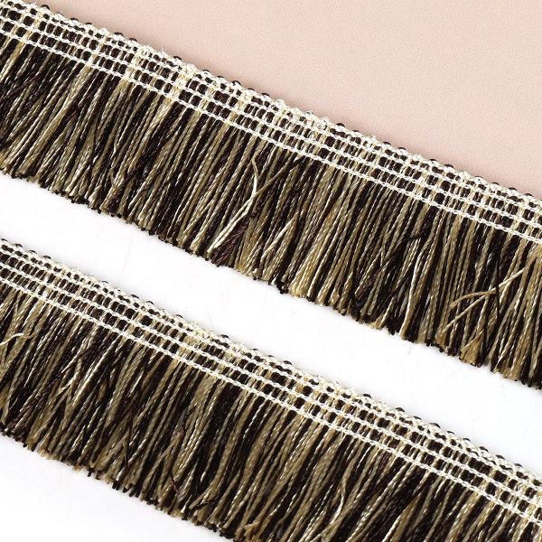 Бахрома отделочная 40.0 мм / 10 метров, 6155-0328 цв.6350 коричневый