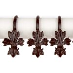 Крючки шторные для карниза навесные ⌀6 мм, 10 шт, 02 коричневый, Sofi H10