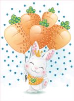 Мозаика 19.5х26.5 см, №27 Милый зайчик, Hobbius MDS-05