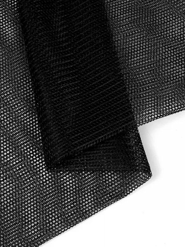 Сетка для бейсболок жесткая 70 г/м², 150 см / 5 метров, TBY.102-1.5, цв.черный