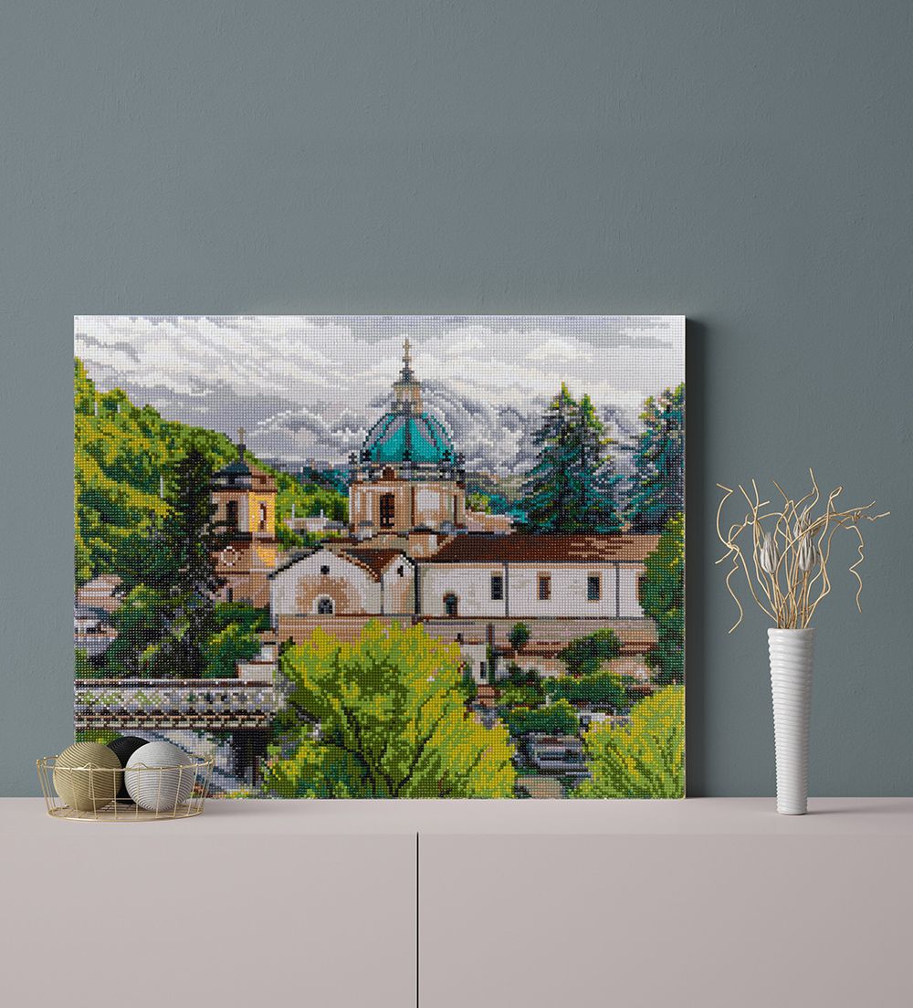 Алмазная (кристальная) мозаика Фрея, Итальянская церковь, 50х40 см