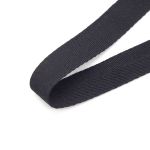 Тесьма (лента) киперная п/э+виск. 22 мм / 50 метров, 07-1019 (10 черный)
