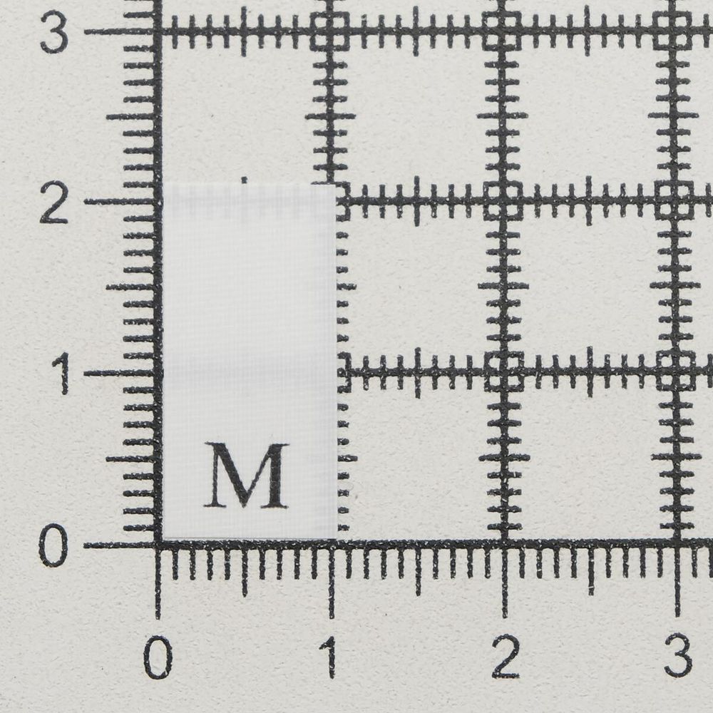 Этикетка-размерник, белый, 10х20 мм, 100 шт, M