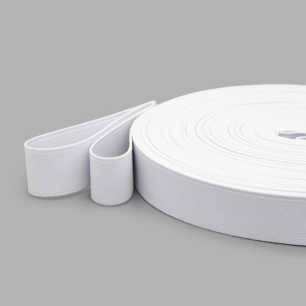 Резинка башмачная 30.0 мм / 25 метров, вязаная, белый
