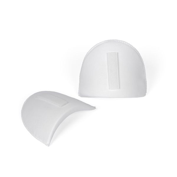 Плечевые накладки (подплечники) втачные на липучке 100х150х10 мм, 1 пара, VLN-10, №01 белый, Blitz VLN-10