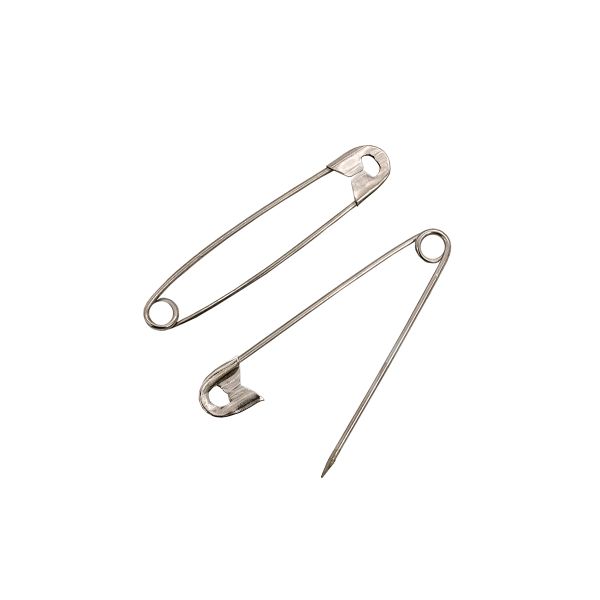 Булавки английские l=55 мм, никель, 100 шт, С-61