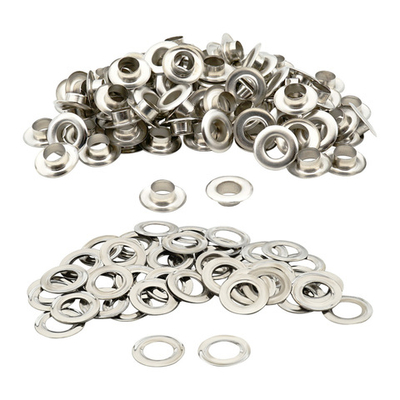 Люверсы металл ⌀_9.2 мм (внутр.), №24, сталь, никель, 100 шт, New Star