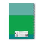 Тетрадь ученическая общая, A4 96 л. на гребне 65 г/м², белизна 100 %, 4 шт, клетка, 01247 Зелёный ковёр, Светоч Т129