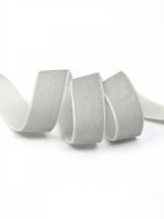 Лента бархатная (тесьма) 20.0 мм / 22.86±1 метров, арт.20VR88 нейлон цв.серый