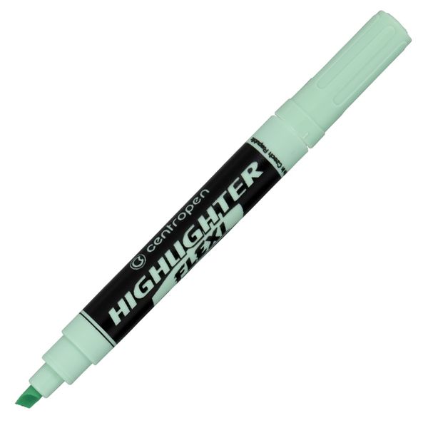 Текстовыделитель HIGHLIGHTER FLEXI-(super-flexible tip) 8542/1 1-5 мм, 10 шт, 8542/1 зеленый пастель, Centropen 8542/1