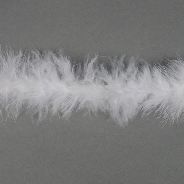 Боа из пуха 2 метра, 15±3г, белый