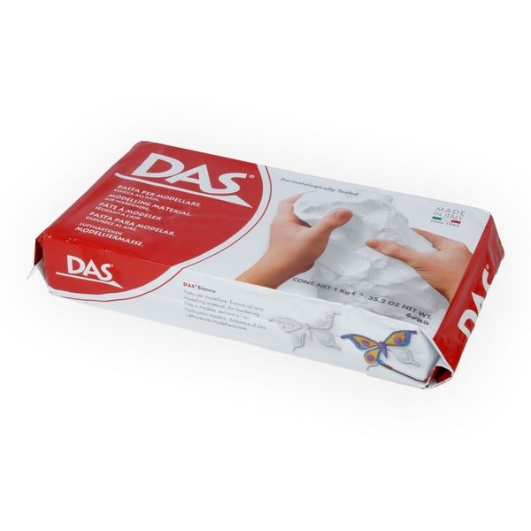 Модельная масса отвердевающая на воздухе 1000 г, белый, DAS F387500