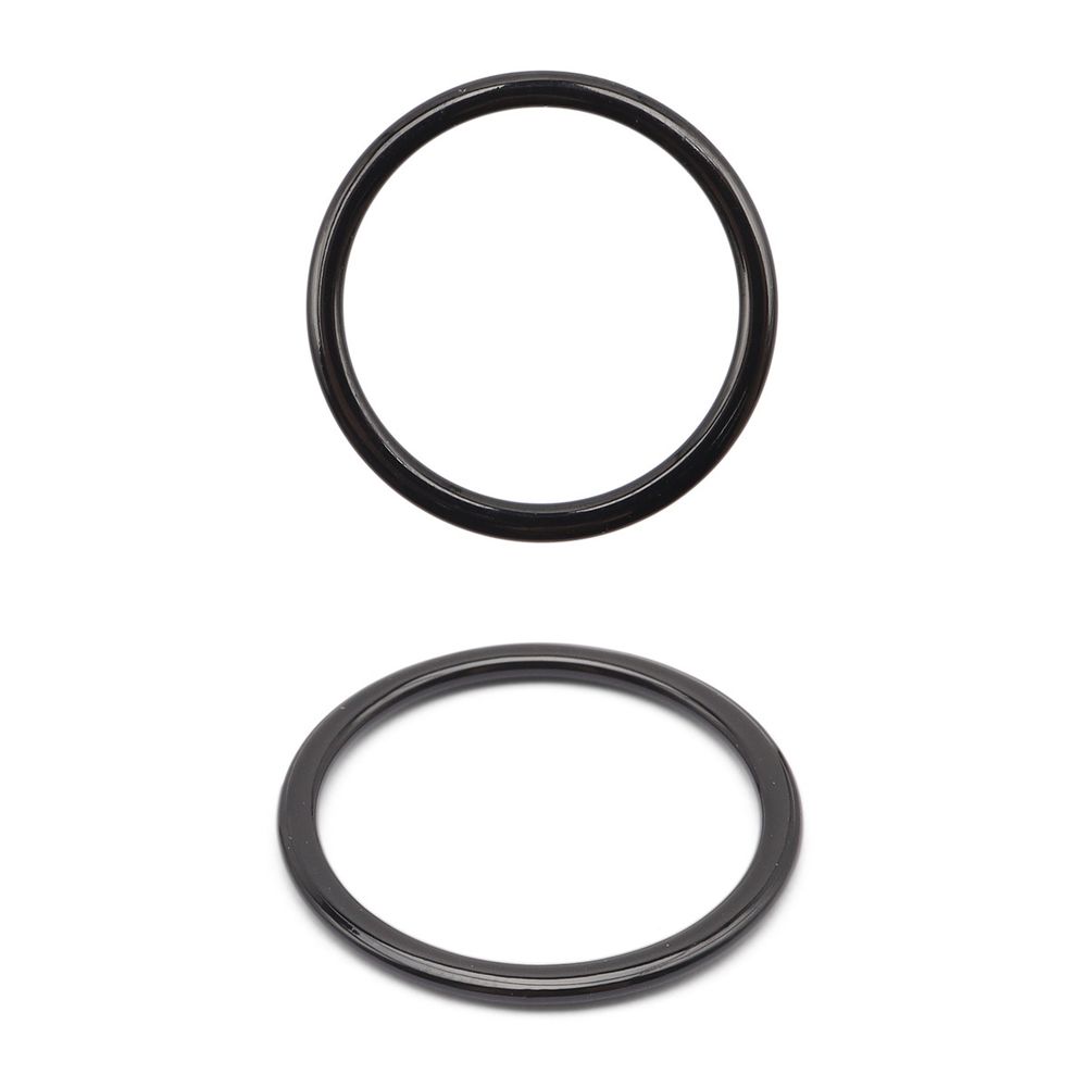 Кольца для бюстгальтера металл 20 мм, 20 шт, черный, ГВ800