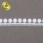 Кружево гипюр (плетёное) 20 мм / 13.71 метров, TBY.8GB0730, цв.01 белый