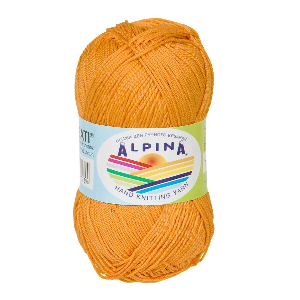 Пряжа Alpina Sati / уп.10 мот. по 50г, 170м, 338 желто-оранжевый