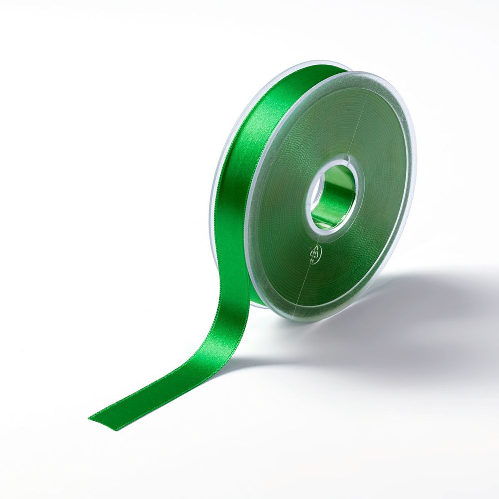 Лента атласная 1-сторонняя 15.0 мм, 25 м, Prym, 42 цвет зеленой травы /TOS/