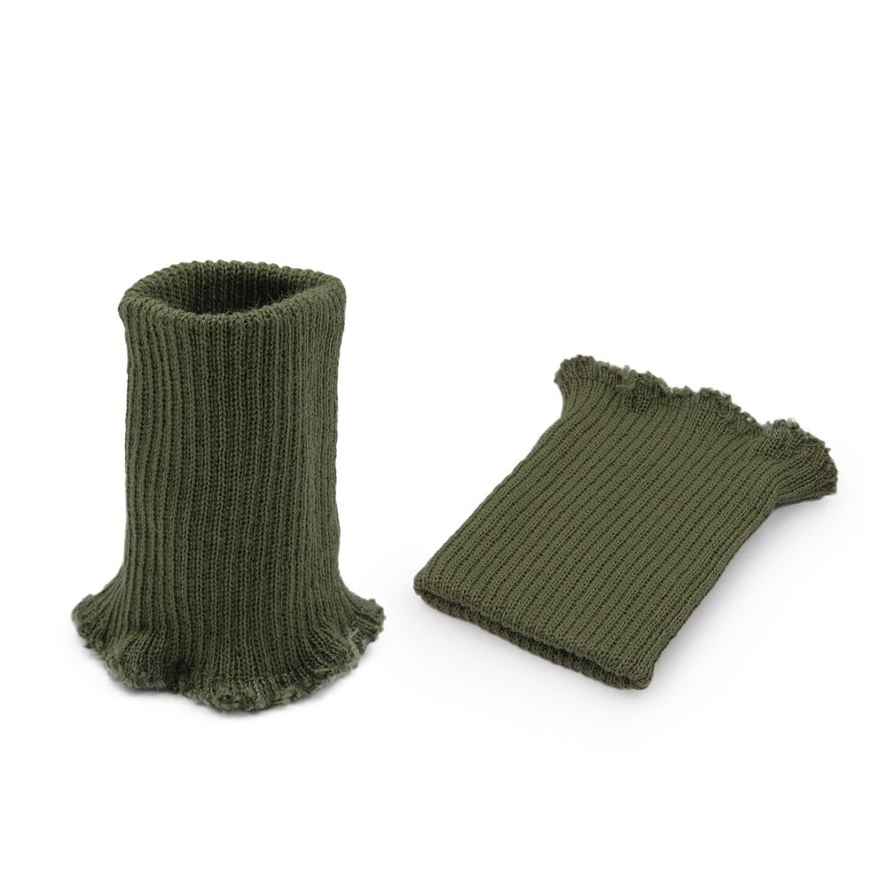 Манжеты трикотажные 6.5х9.5 см, 1 пара, тонкие, 840 полынь