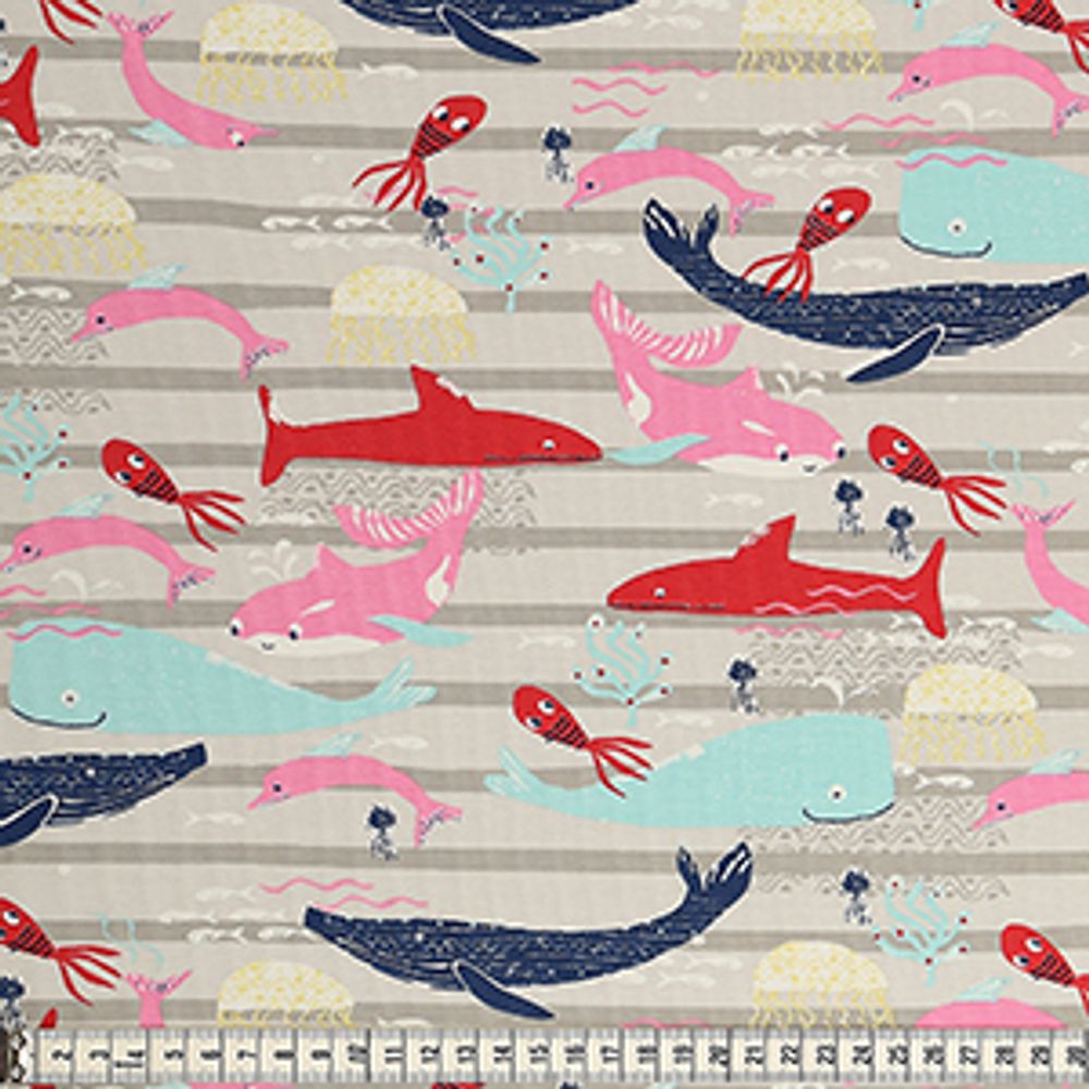 Ткань для пэчворка MEZfabrics (трикотажное полотно), Beach Days, ширина 148-150см MEZ, J131479 (03011) /TOS/