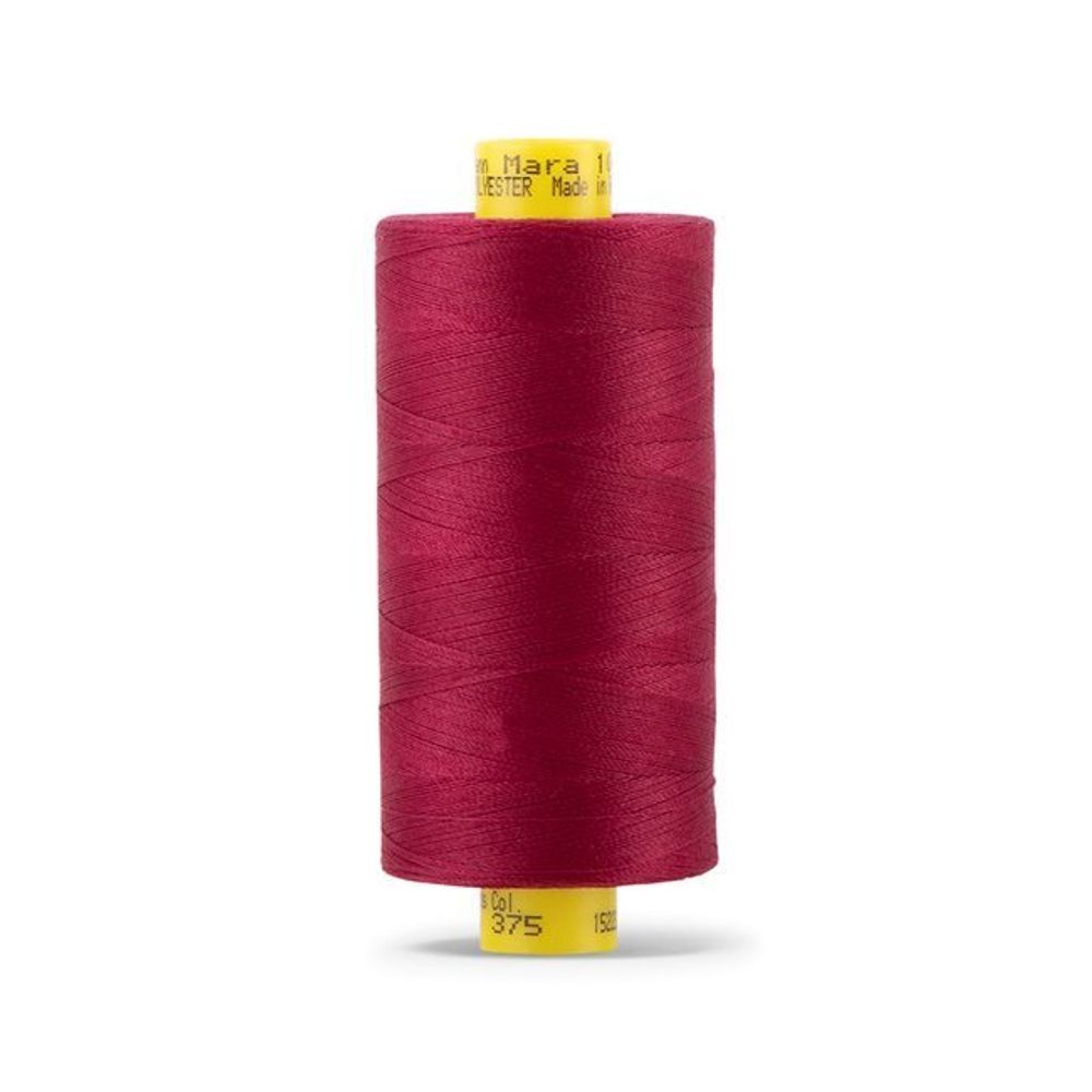 Нитка универсальная Gutermann Mara 120/2, 1000 м, 700207, 375 красная слива, 1 шт