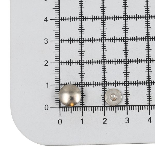 Винт кобурный металл ⌀9 мм, h6 мм, никель, 50 шт