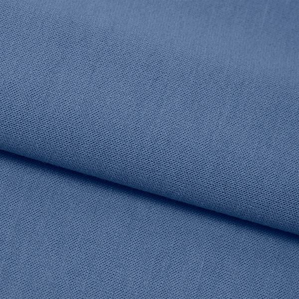 Футер 2-нитка петля поливискоза стрейч 220 г/м², 160 см / 35 метров, ФУТ2Х.TBY.ПЭ-ВИС.55, цв.55 джинс