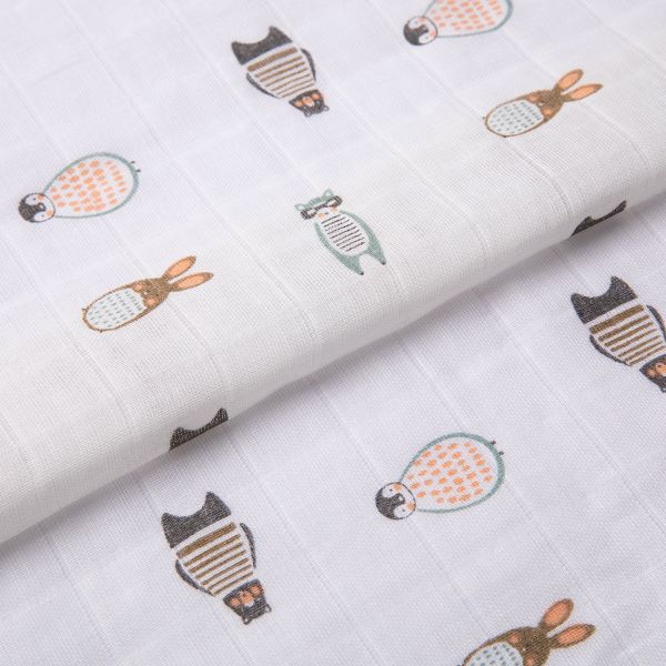 Муслин 105 г/м², 125 см, 18-звери, Peppy