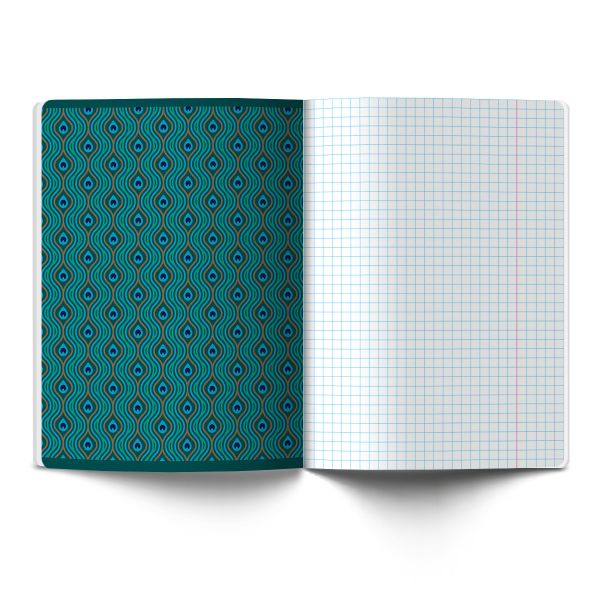 Тетрадь ученическая общая, софт-тач ламинация + выборочный лак, цветной запечатанный форзац, A5+ 48 л. на скобе 65 г/м², белизна 100 %, 10 шт, клетка, 00994 Изумрудные мысли, Светоч 48Т14