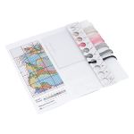 Набор для вышивания нитками Овен, Магнит. Котик. 9,6х9,1см