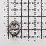 Пряжка 11,5 мм чер.никель мет, 20 шт