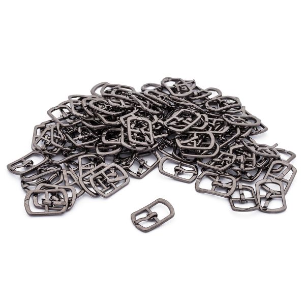 Пряжка обувная металл 10 мм (чер.никель), 100 шт