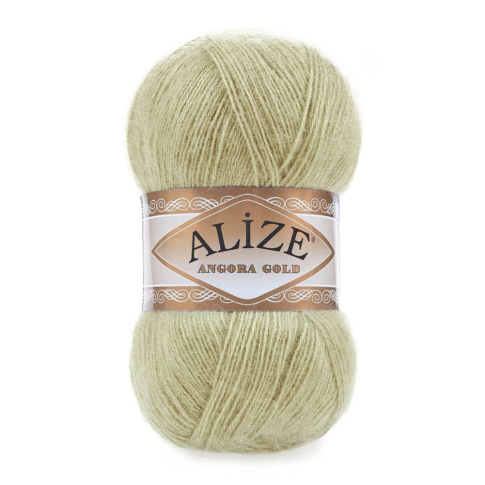 Пряжа Alize (Ализе) Angora Gold / уп.5 мот. по 100 г, 550м, 267 оливковый А