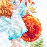 Набор для вышивания нитками Чудесная игла, Ангел Рождества, 10х15 см