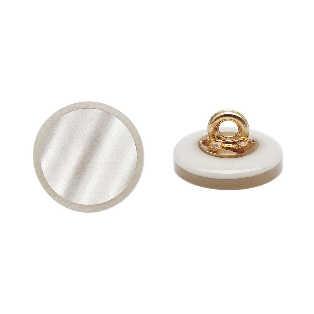 Пуговицы на ножке 18L (11мм), пластик (col.14 св.серый), CN_2841, 72 шт