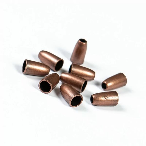 Наконечник для шнура металл колокол ⌀3,5/6,5 мм, 14х8 мм, мет. цв.медь, 20 шт