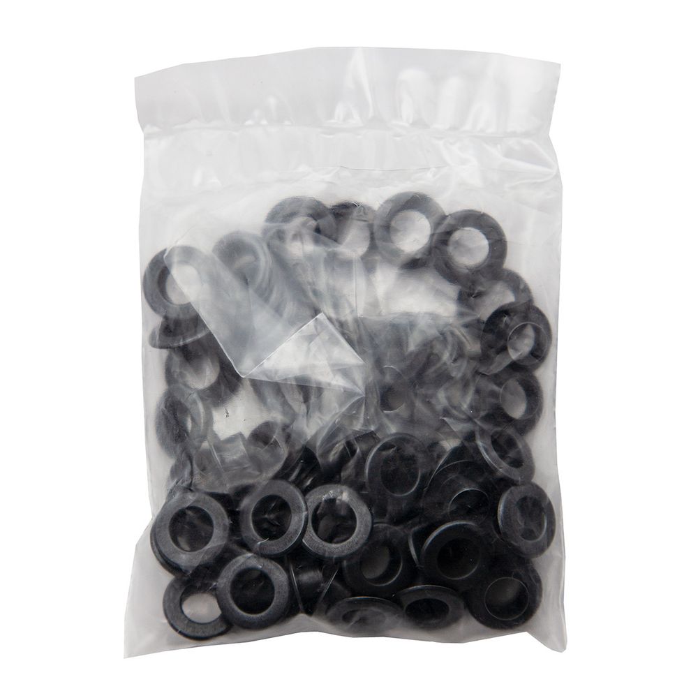 Люверсы металл ⌀_8.0 мм (внутр.), латунь, цв.чернен. плоский, 50 шт, BIG