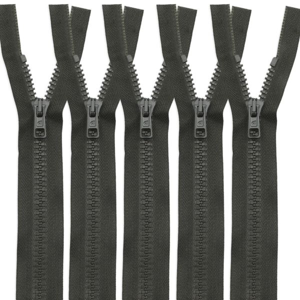 Молния трактор Arta Т6 (6 мм) 1 зам., разъем., 90 см, цв. 175 т.хаки, уп.5 шт