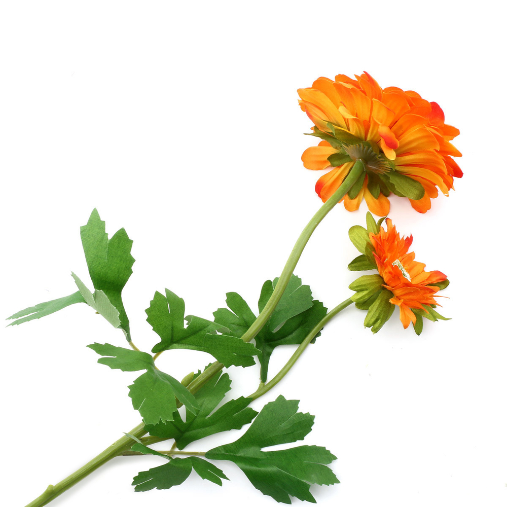 Цветы искусственные Гербера, 60см, C Оранжевый