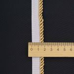 Кант витой 5 мм / 25 метров, белый/88 светлое золото, 3AR3294